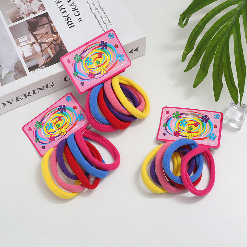 Wholesale of 72 large towel loops for cross-border trade, hair accessories in card bags, high-elasticity rubber bands, hair ties, and Korean hair ties pic 17