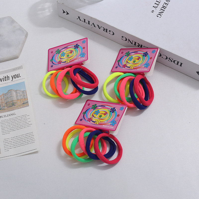 Wholesale of 72 large towel loops for cross-border trade, hair accessories in card bags, high-elasticity rubber bands, hair ties, and Korean hair ties pic 35