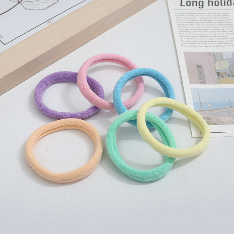 Wholesale of 72 large towel loops for cross-border trade, hair accessories in card bags, high-elasticity rubber bands, hair ties, and Korean hair ties pic 4