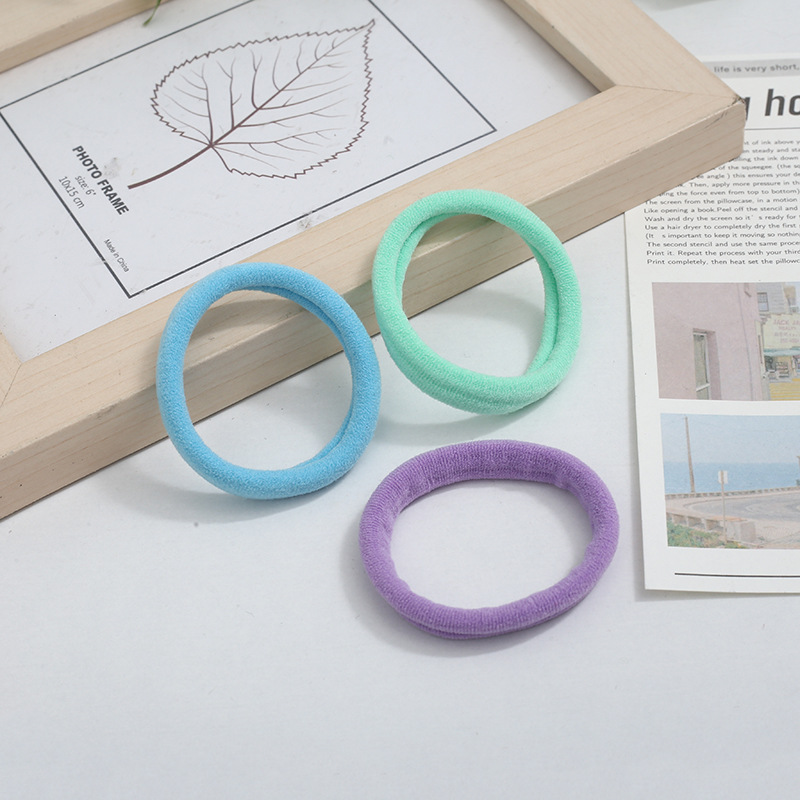 Wholesale of 72 large towel loops for cross-border trade, hair accessories in card bags, high-elasticity rubber bands, hair ties, and Korean hair ties pic 5