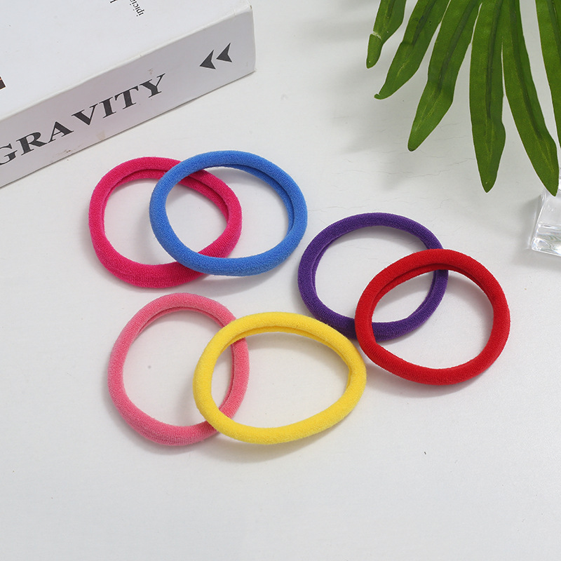 Wholesale of 72 large towel loops for cross-border trade, hair accessories in card bags, high-elasticity rubber bands, hair ties, and Korean hair ties pic 18