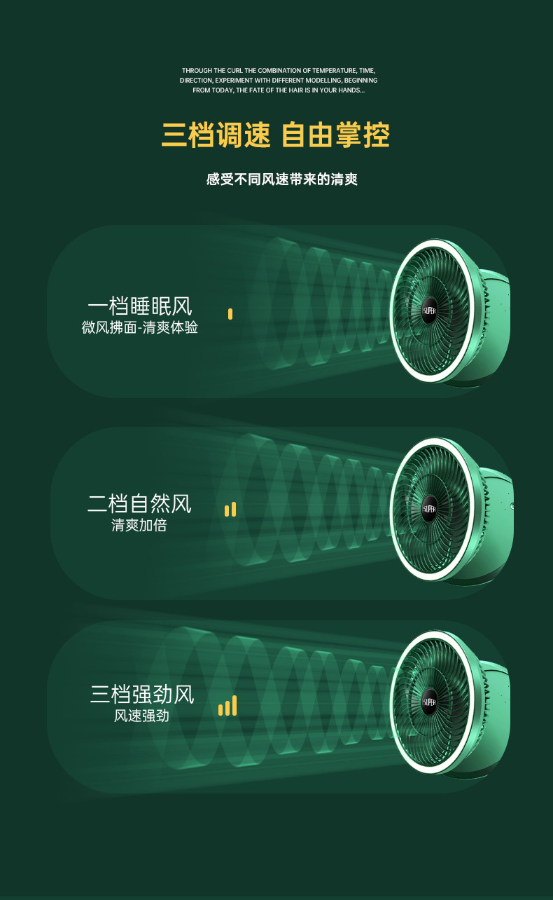 新款usb迷你折叠壁挂小风扇办公室家用台式便携桌面台灯小电风扇详情13