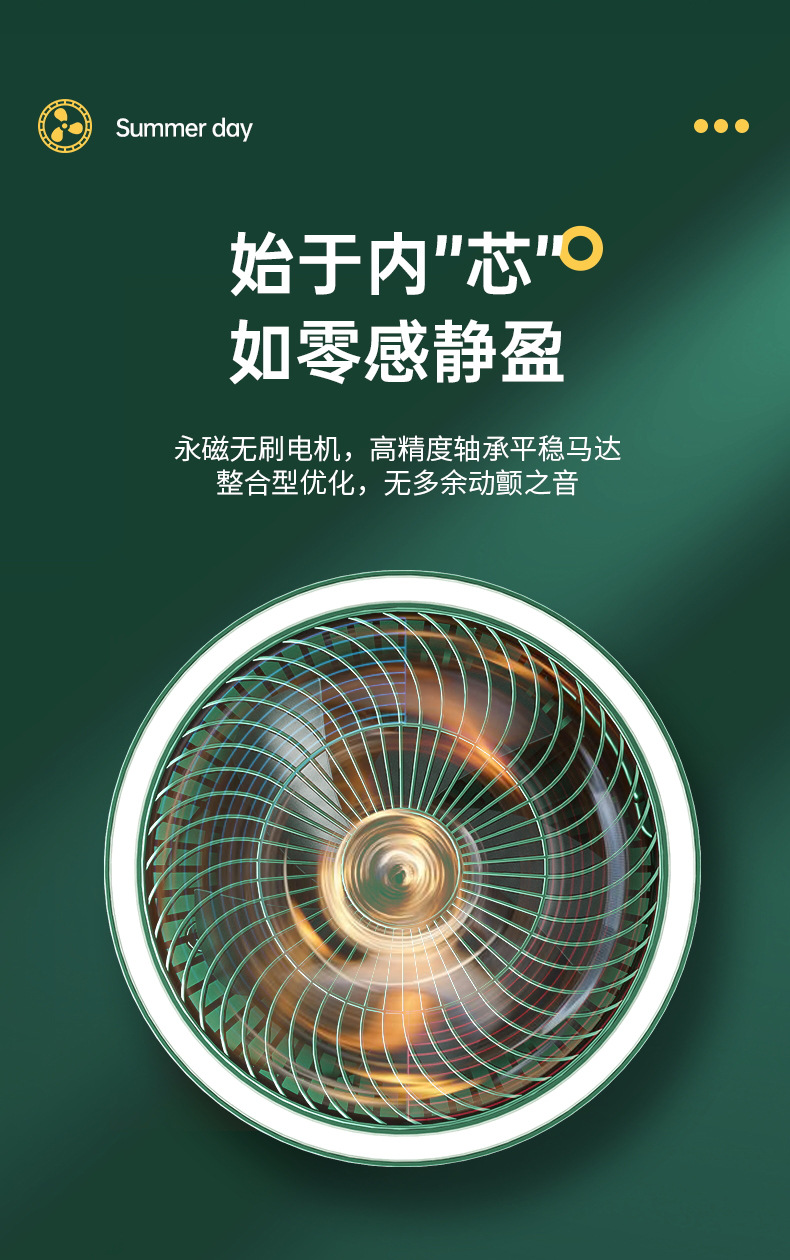 新款usb迷你折叠壁挂小风扇办公室家用台式便携桌面台灯小电风扇详情7
