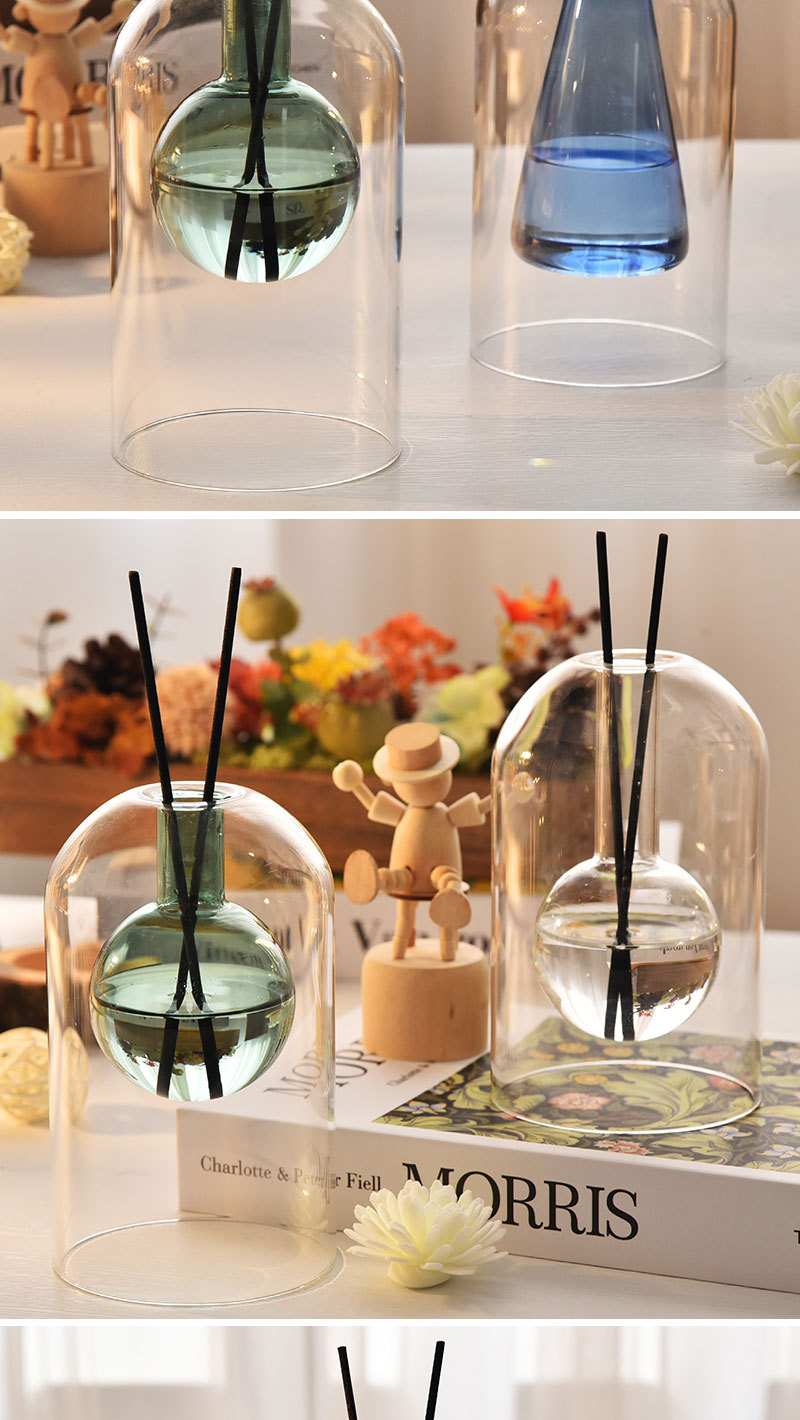 无火香薰瓶子精油简约风藤条高级香氛扩香器空瓶玻璃摆件家用室内详情4