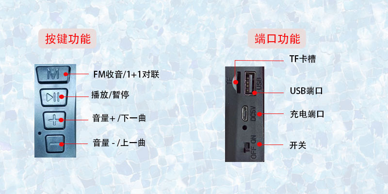 2026跨境热销带LED显示蓝牙音箱高清音质便携户外布艺无线音响详情10