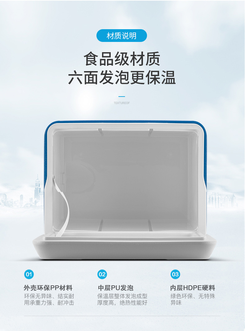 商用夜市摆摊大容量保温箱带轮冰块生鲜食品鲜果车载冷藏冷冻箱详情5