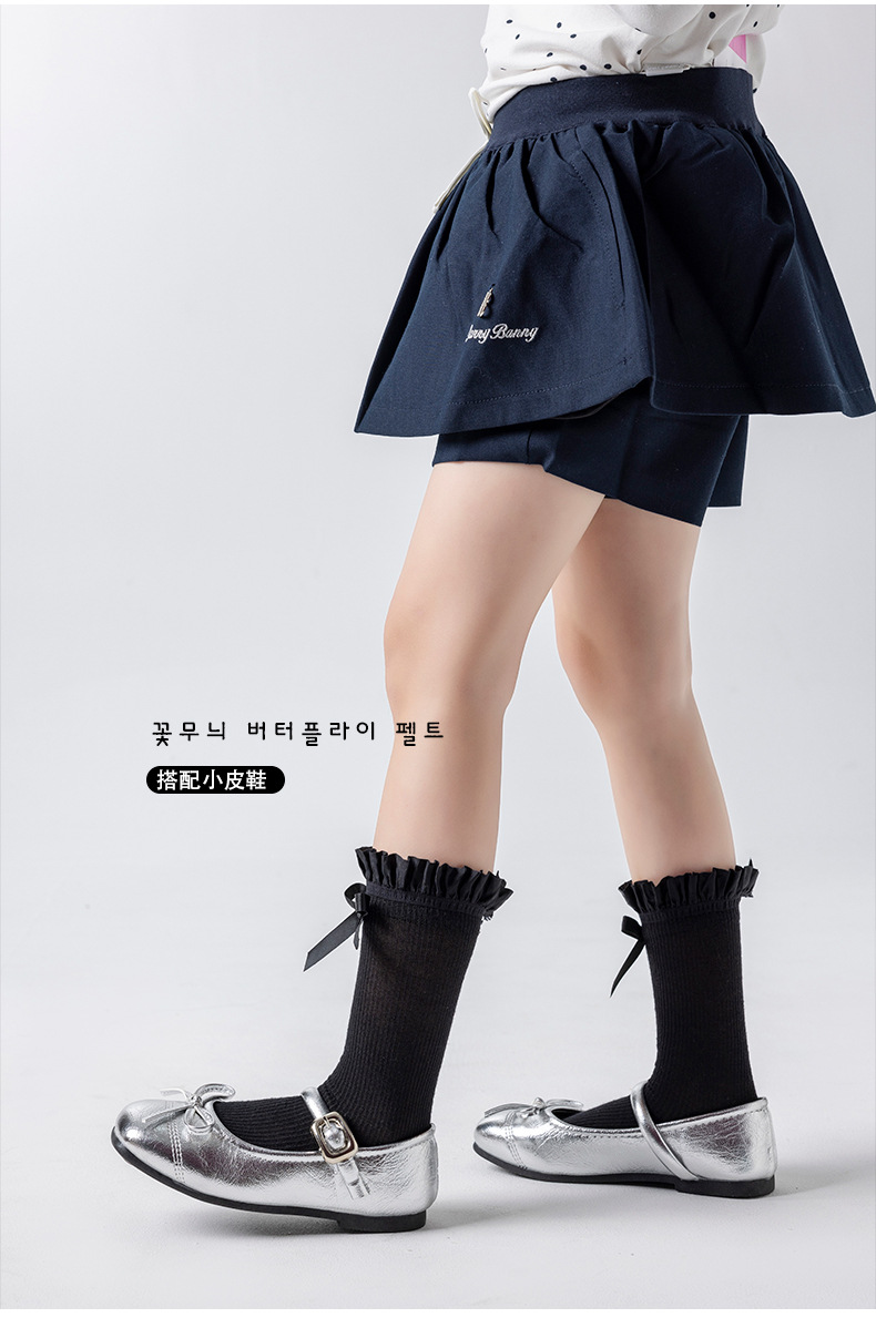 New sweet and cute lace lace-trimmed mid-calf socks with a bow design are in stock pic 18