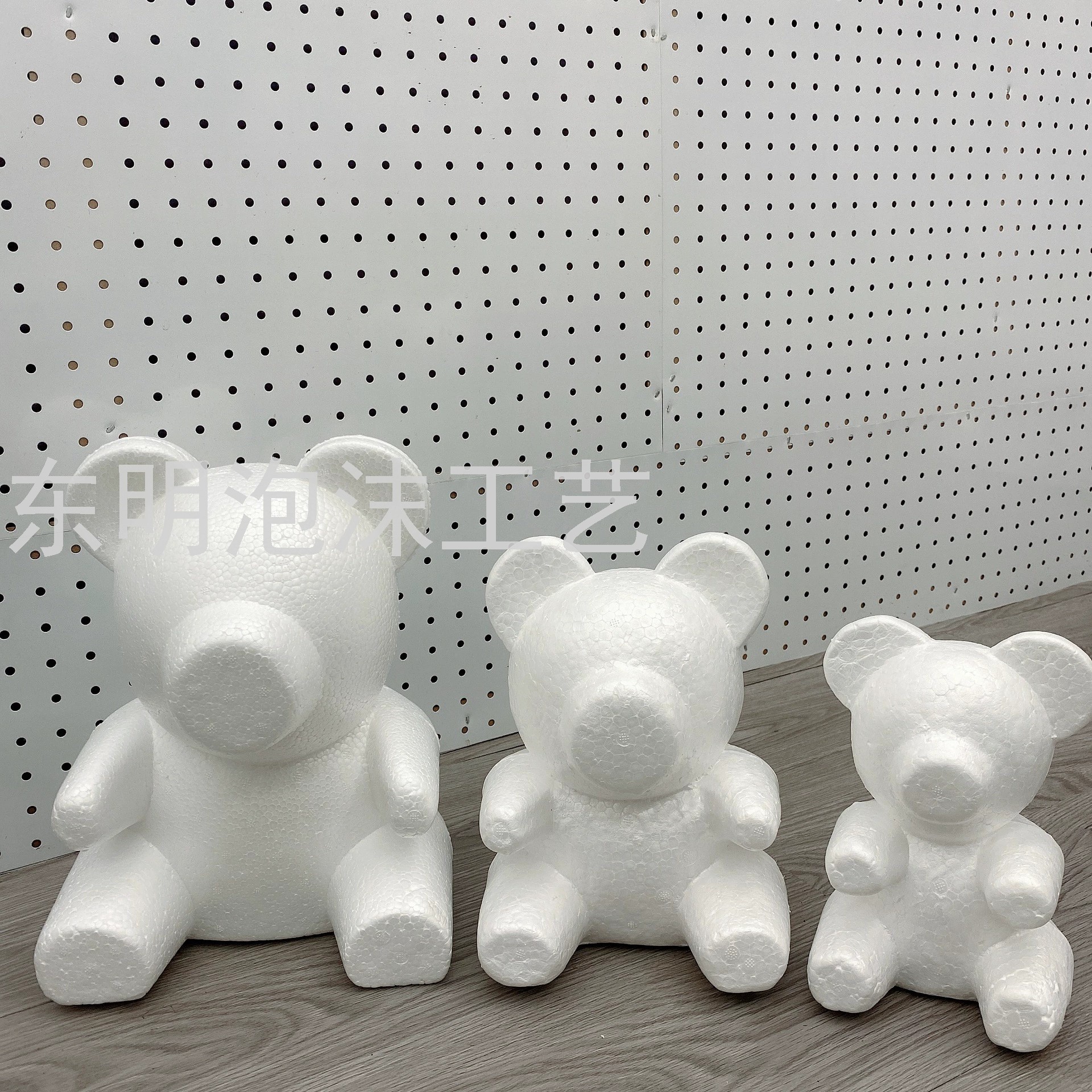 diy materials for handmade bear stick flowers, rose foam bear model molds, wedding creative gifts, gift materials pic 2