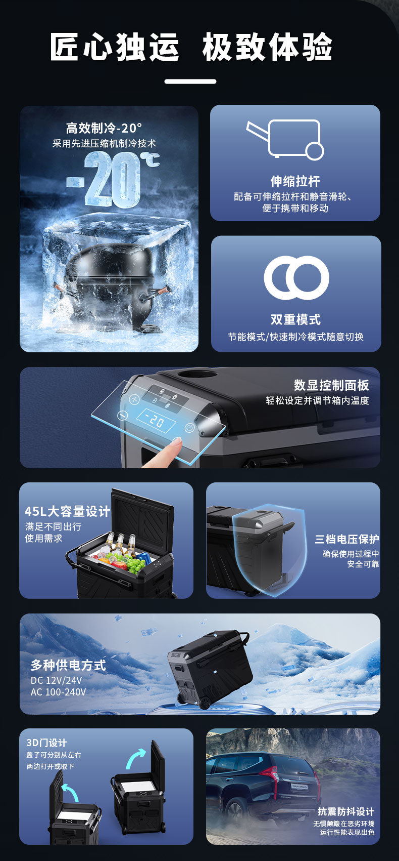 移动车载冰箱压缩机制冷跨境户外露营小型手提便携式汽车4S店礼品详情1