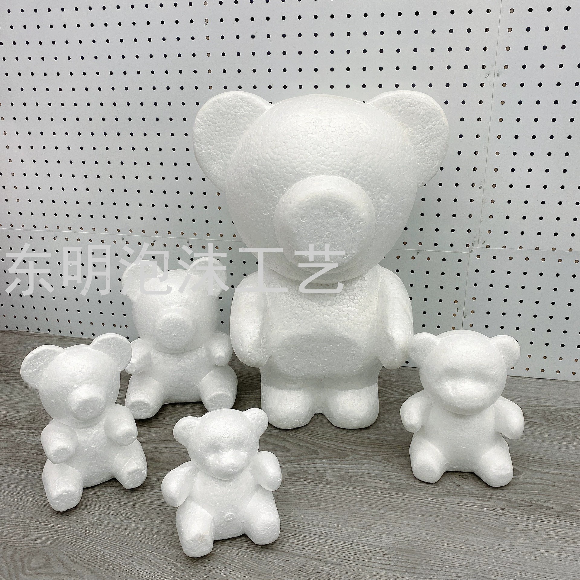 diy materials for handmade bear stick flowers, rose foam bear model molds, wedding creative gifts, gift materials pic 1