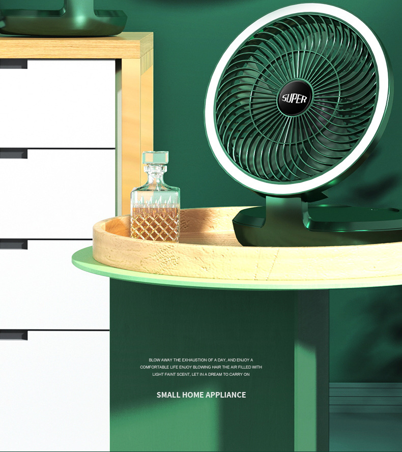新款usb迷你折叠壁挂小风扇办公室家用台式便携桌面台灯小电风扇详情2