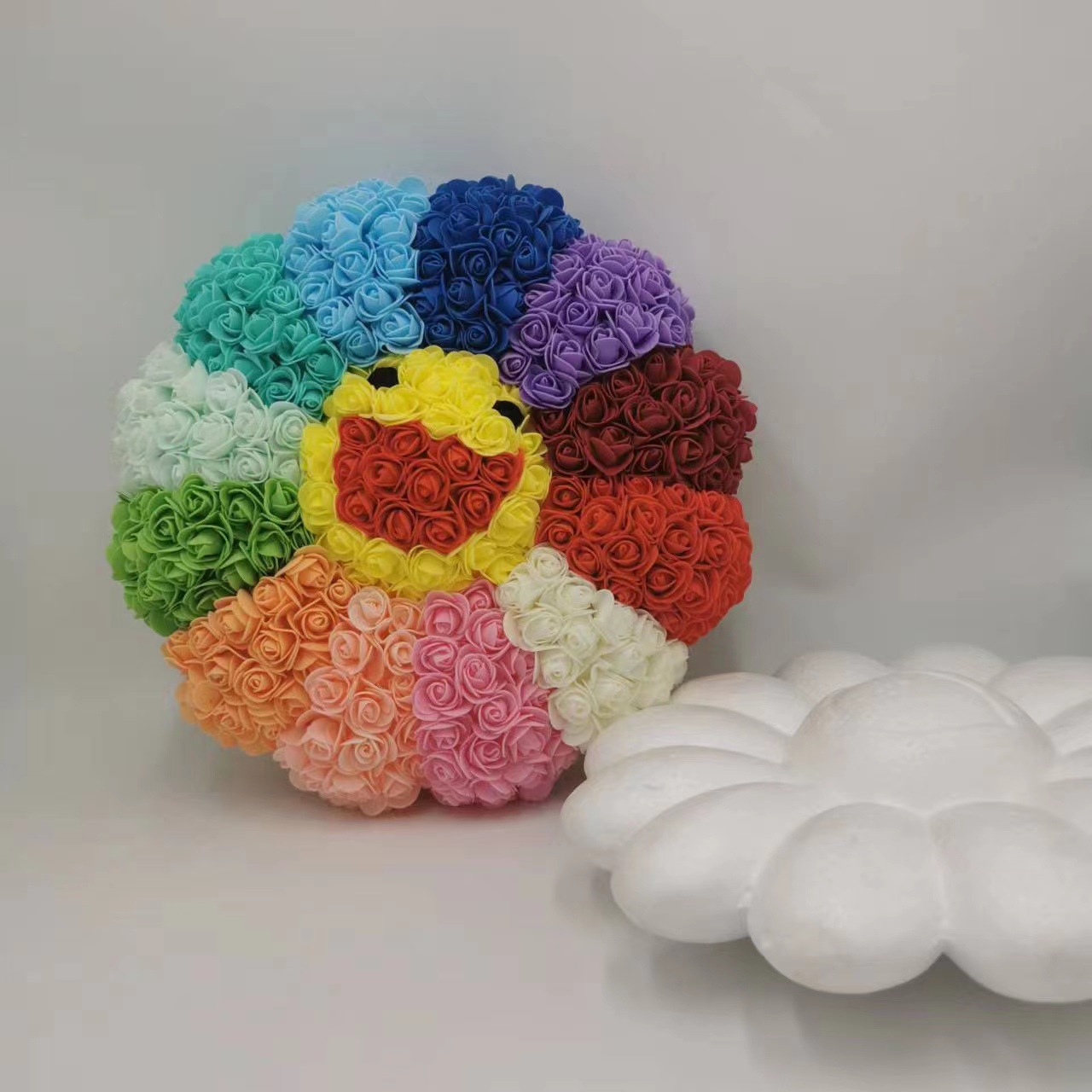 EPS Polystyrene Sunflower foam foam Eternal Sunflower foam white base 35CMDIY Early Education handicraft pic 3