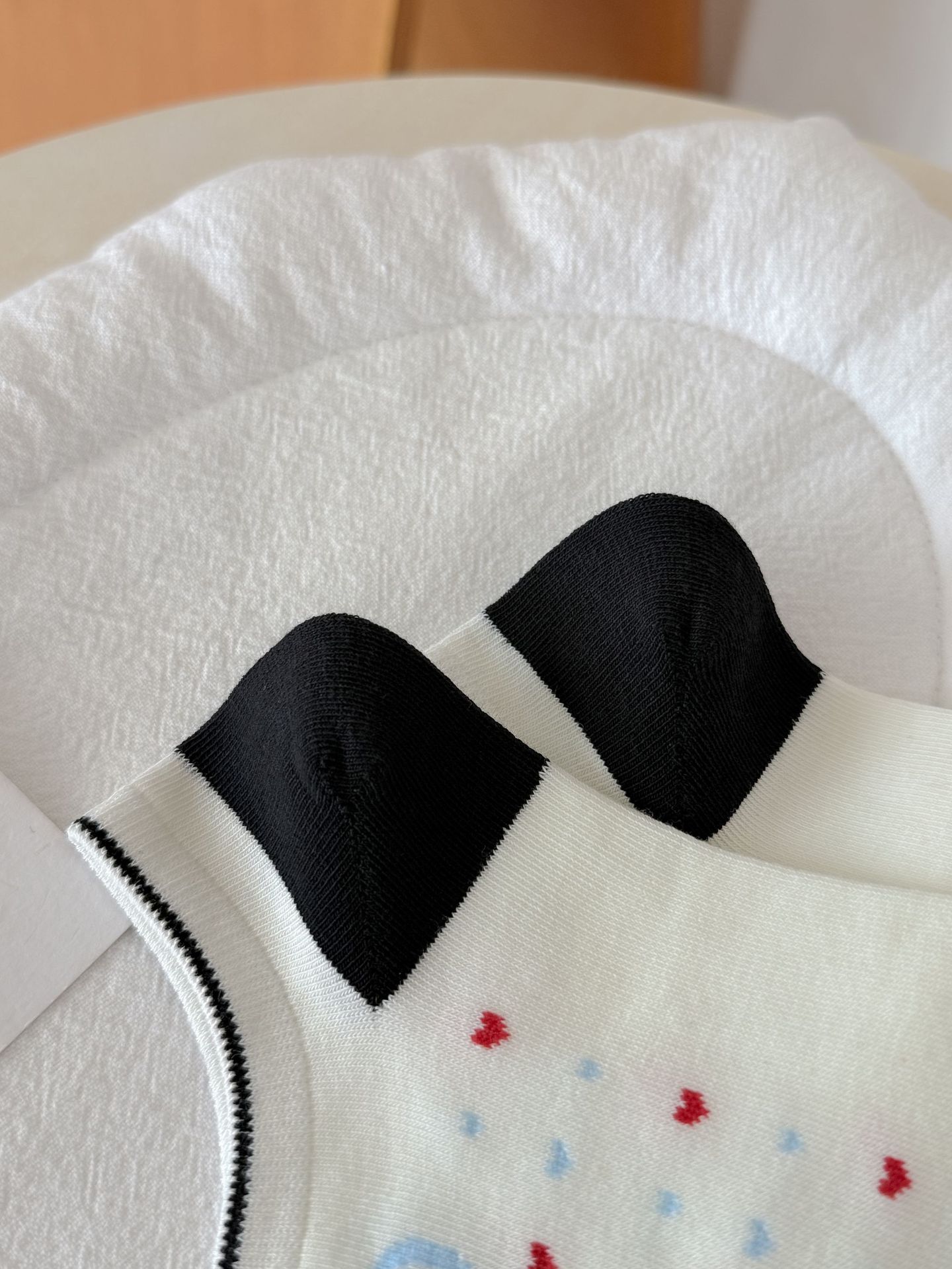 Spring and summer socks, women's boat socks, cute, thin, breathable, cherry black and white color combination, sweet college style cotton socks, Zhuji socks pic 22