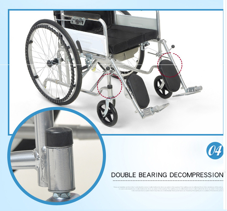 Semi-reclining and fully reclining wheelchairs, folding and lightweight with seats, convenient for elderly and disabled care, disabled vehicles, and mobility scooters pic 17