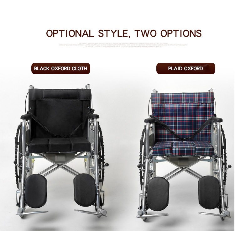 Semi-reclining and fully reclining wheelchairs, folding and lightweight with seats, convenient for elderly and disabled care, disabled vehicles, and mobility scooters pic 4