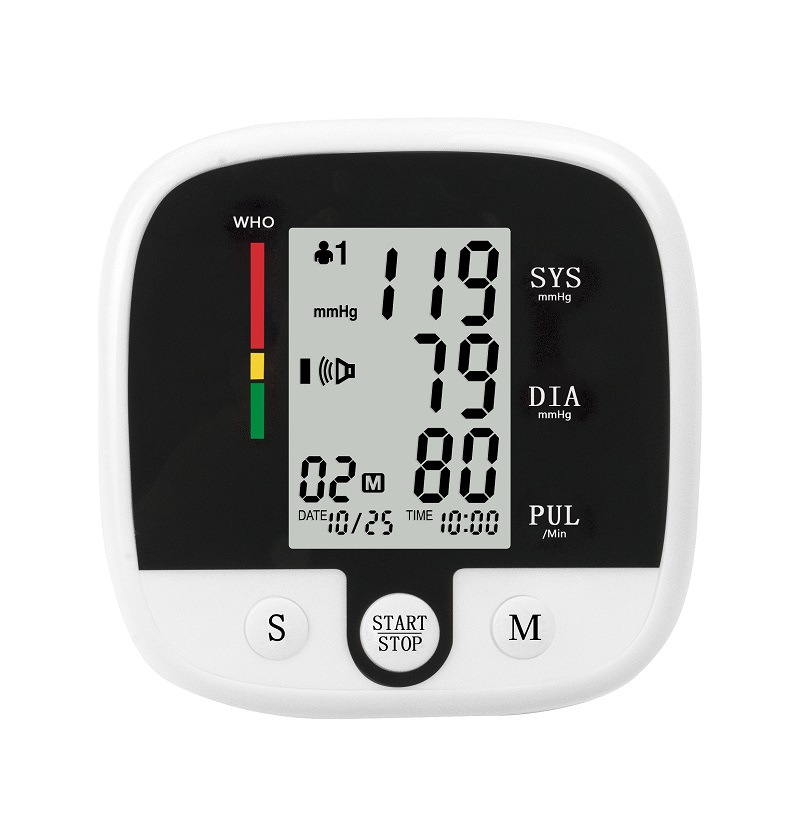 Cross-border wholesale large-screen elderly home fully automatic blood pressure and heart rate monitoring Amazon blood pressure monitor pic 2