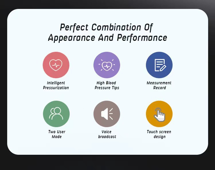 Rechargeable blood pressure monitor with neutral English packaging and fully automatic voice broadcast in multiple languages pic 4