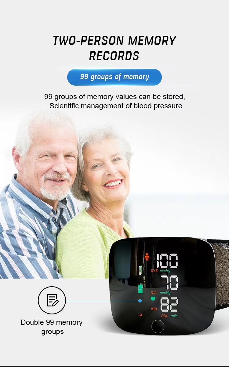 Rechargeable blood pressure monitor with neutral English packaging and fully automatic voice broadcast in multiple languages pic 10