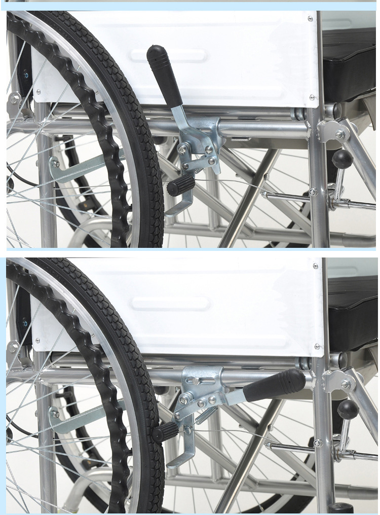 Semi-reclining and fully reclining wheelchairs, folding and lightweight with seats, convenient for elderly and disabled care, disabled vehicles, and mobility scooters pic 9