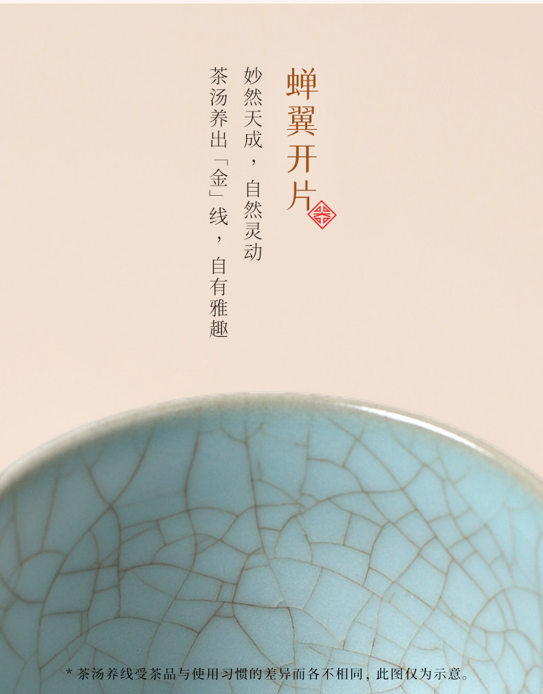 Taiwan Lu Bao Antique Ru Kiln Tea sets, high-end home and office tea set, Rain Over Sky Green Tea Set Gift box pic 8