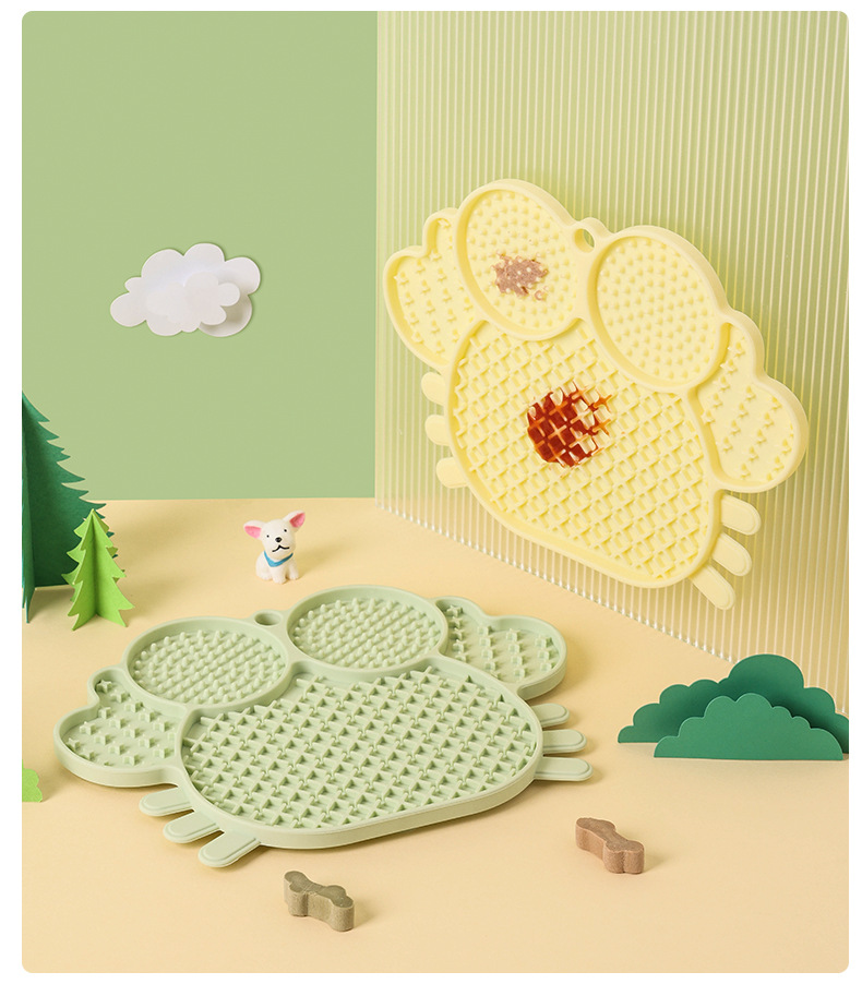 新款批发宠物慢食垫舔食垫狗舔垫宠物垫硅胶猫狗舔垫防噎猫猫食具详情27