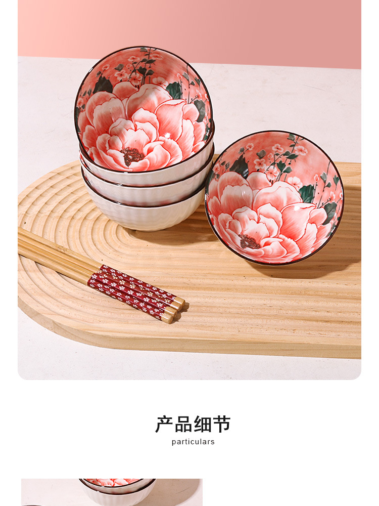 Cross-border foreign trade Bohemian ceramic tableware, bowl and chopstick sets, opening souvenirs, gift bowl sets and tableware sets pic 14