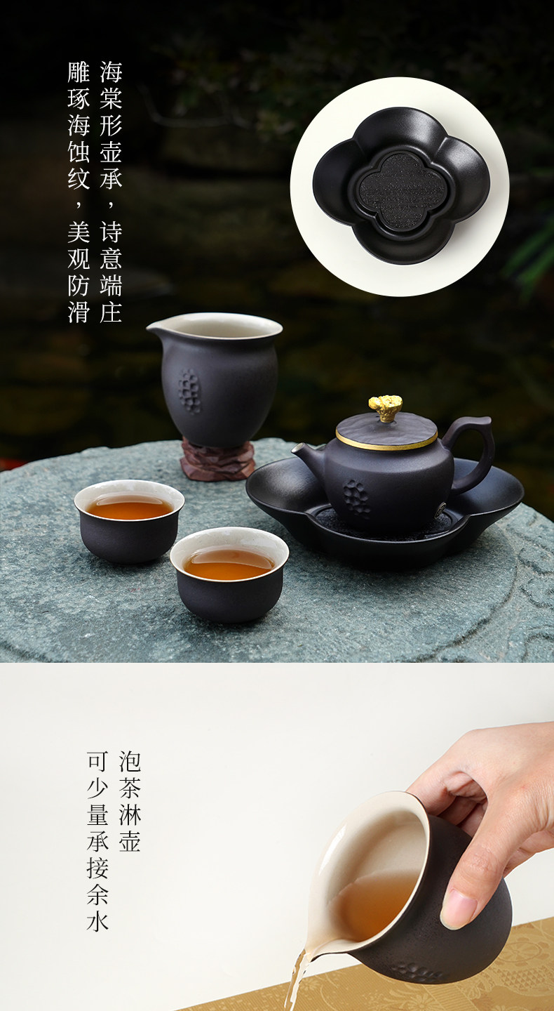 Lu Bao Ceramic New Year Tea Set Gift Box Set, purple clay pottery coat, for leaders, elders, and clients to brew tea together with the tide pic 8