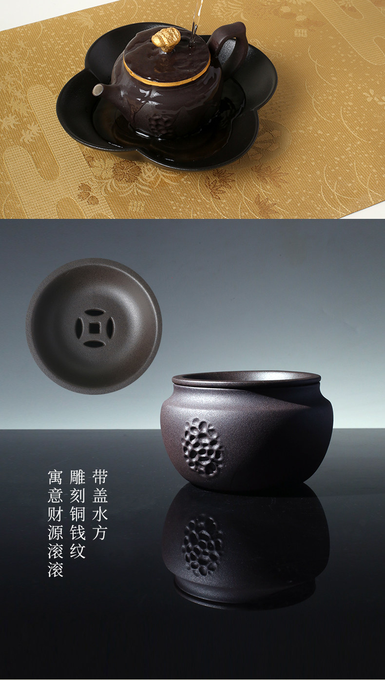 Lu Bao Ceramic New Year Tea Set Gift Box Set, purple clay pottery coat, for leaders, elders, and clients to brew tea together with the tide pic 9