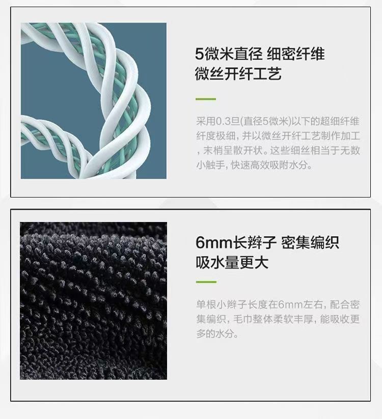 Thickened absorbent towel, small braid water collection towel, special absorbent towel for car washing and cleaning, double-layer small braid towel pic 3