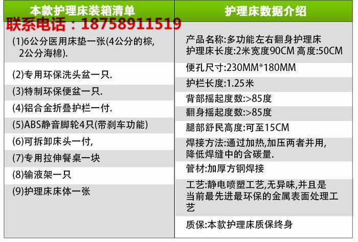 Elderly bed, multi-functional home elderly care bed, medical care bed, medical hospital bed, paralyzed bed, medical pic 1