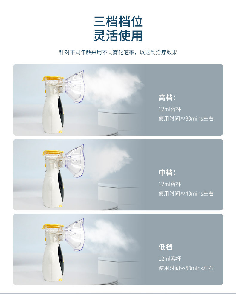 手持雾化器儿童家用便携式微网口腔雾化器雾化机医疗器械详情7