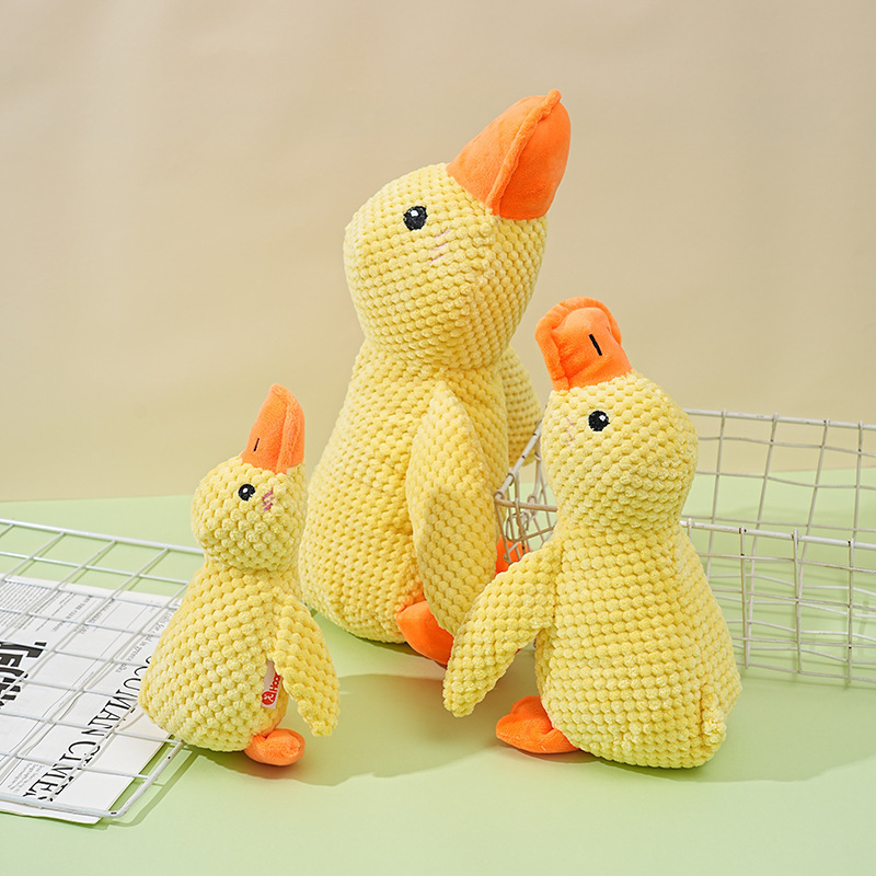 In stock, there are dog toys in stock, such as plush sleeping duck toys, which are tough to chew, can make sounds to relieve boredom, and small and medium-sized dog pet sound toys pic 11