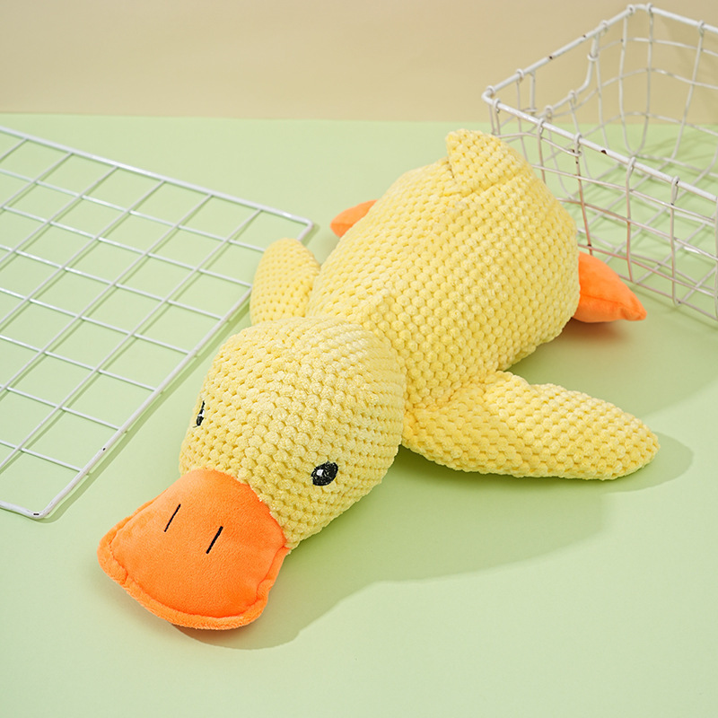 In stock, there are dog toys in stock, such as plush sleeping duck toys, which are tough to chew, can make sounds to relieve boredom, and small and medium-sized dog pet sound toys pic 15