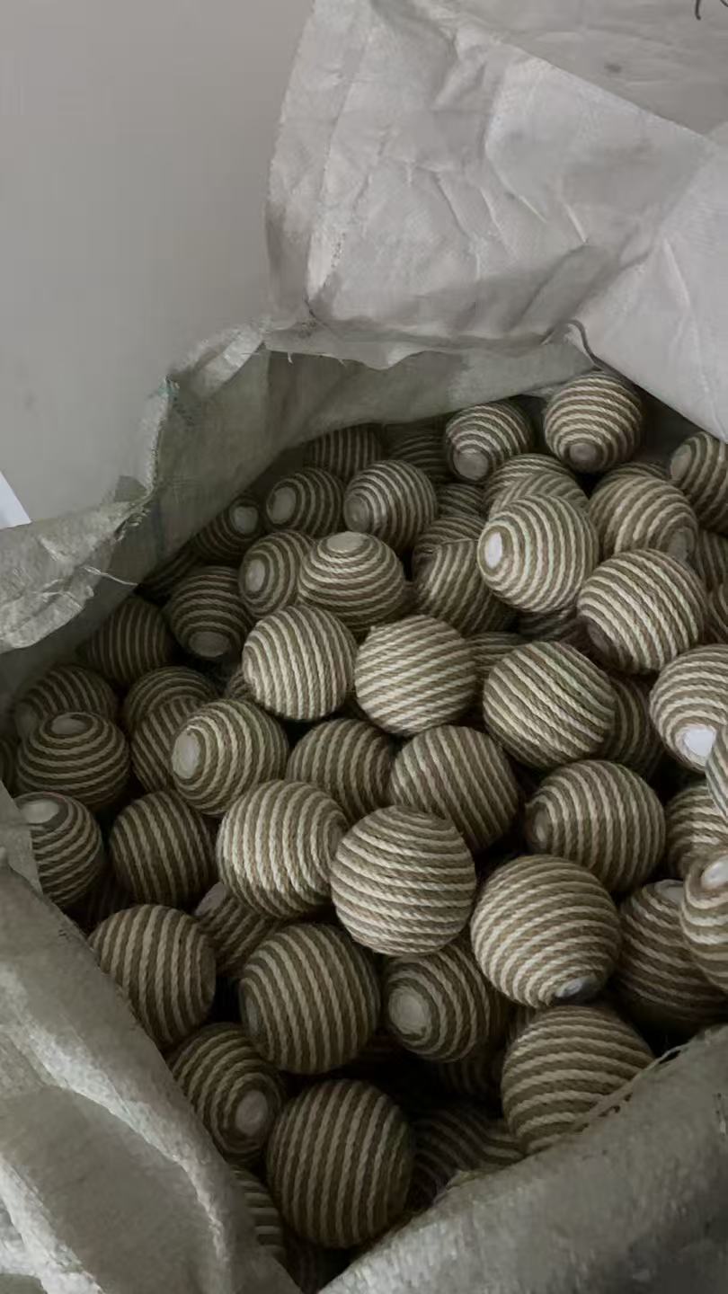 跨境新品 麻绳绕球、棉绳绕球 商场店铺装饰装扮宠物用品配件详情6