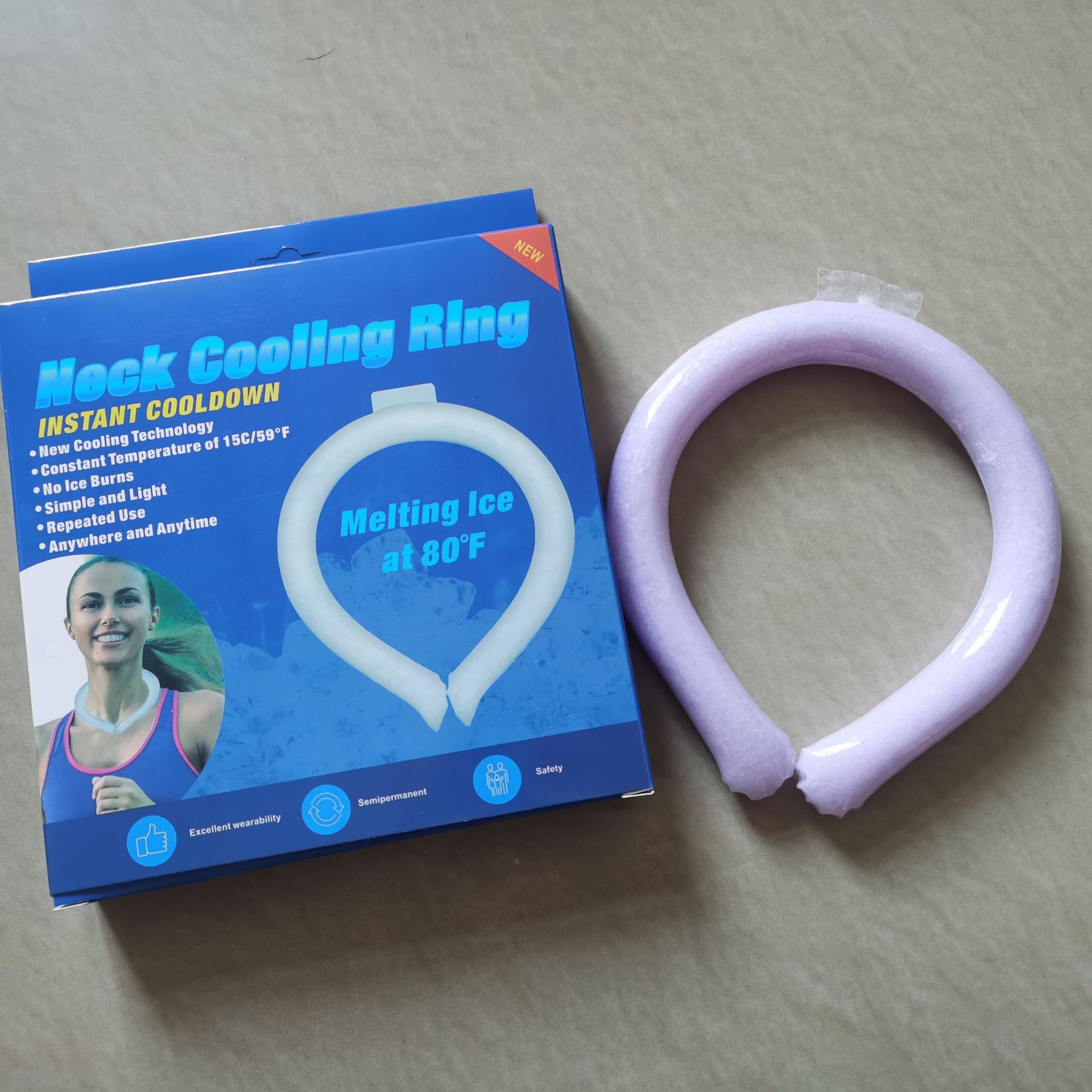 Summer ice neck scarf, ice pillow, neck ice pad, neck hanging ice ring, cool patch, cool cooling ice collar pic 21