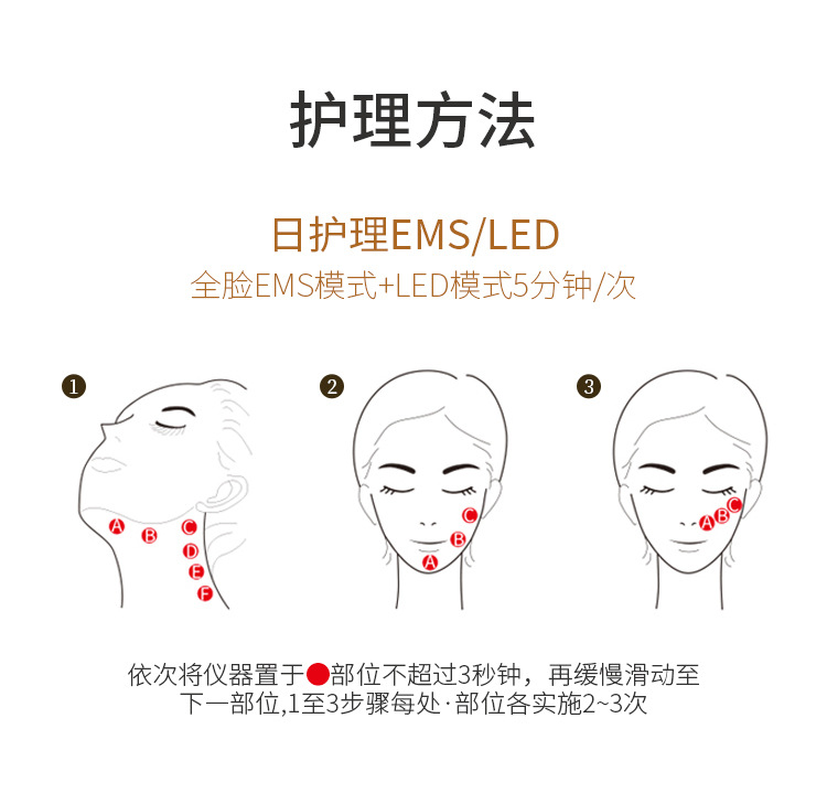 新款微电流脸部紧致美容仪红蓝光子嫩肤仪超声波导入仪医疗设备详情9