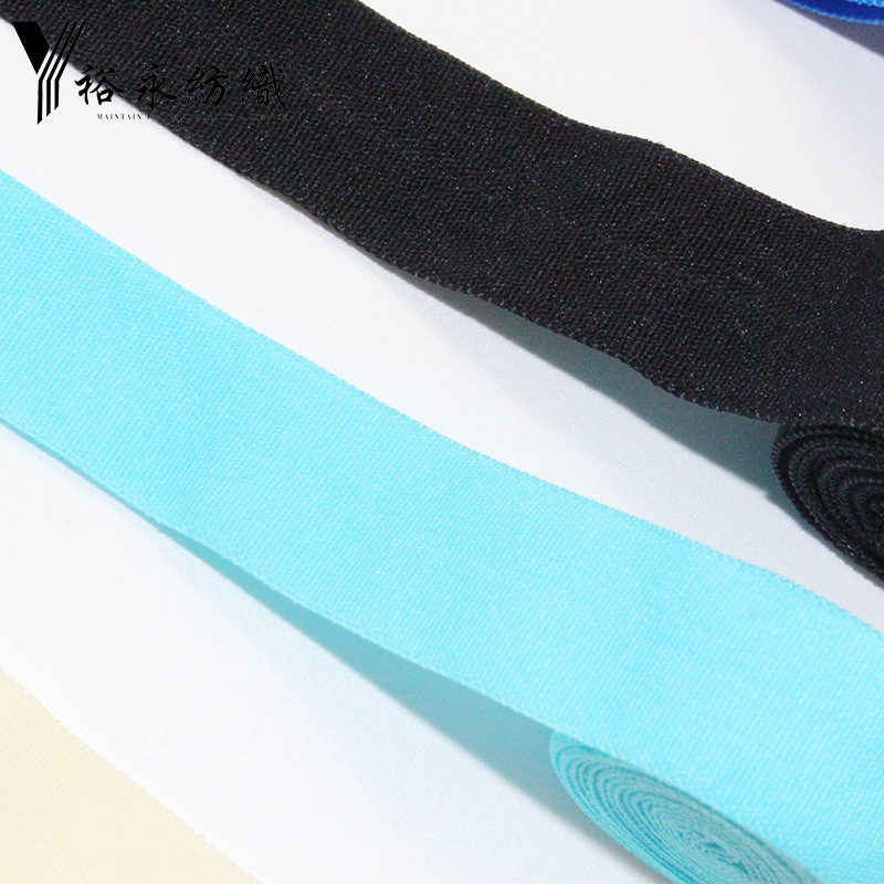 The manufacturer has in stock edge banding, elastic rolled edge strips, nylon elastic bands, spandex edge banding elastic bands, edge banding strips and webbing pic 13