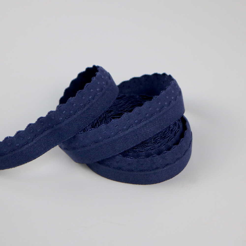 Factory direct sales: 2.0 nylon edge woven tape, twill tape, folding crown, smooth surface elastic folded elastic band pic 7