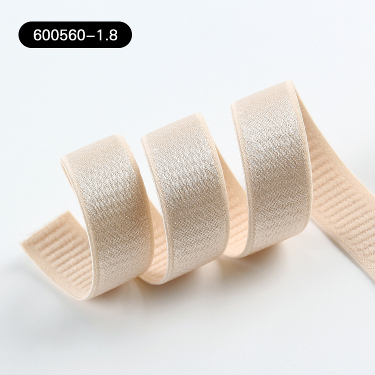 1.8CM matte anti-slip underwear shoulder strap, satin smooth bra strap, nylon spandex elastic band pic 5