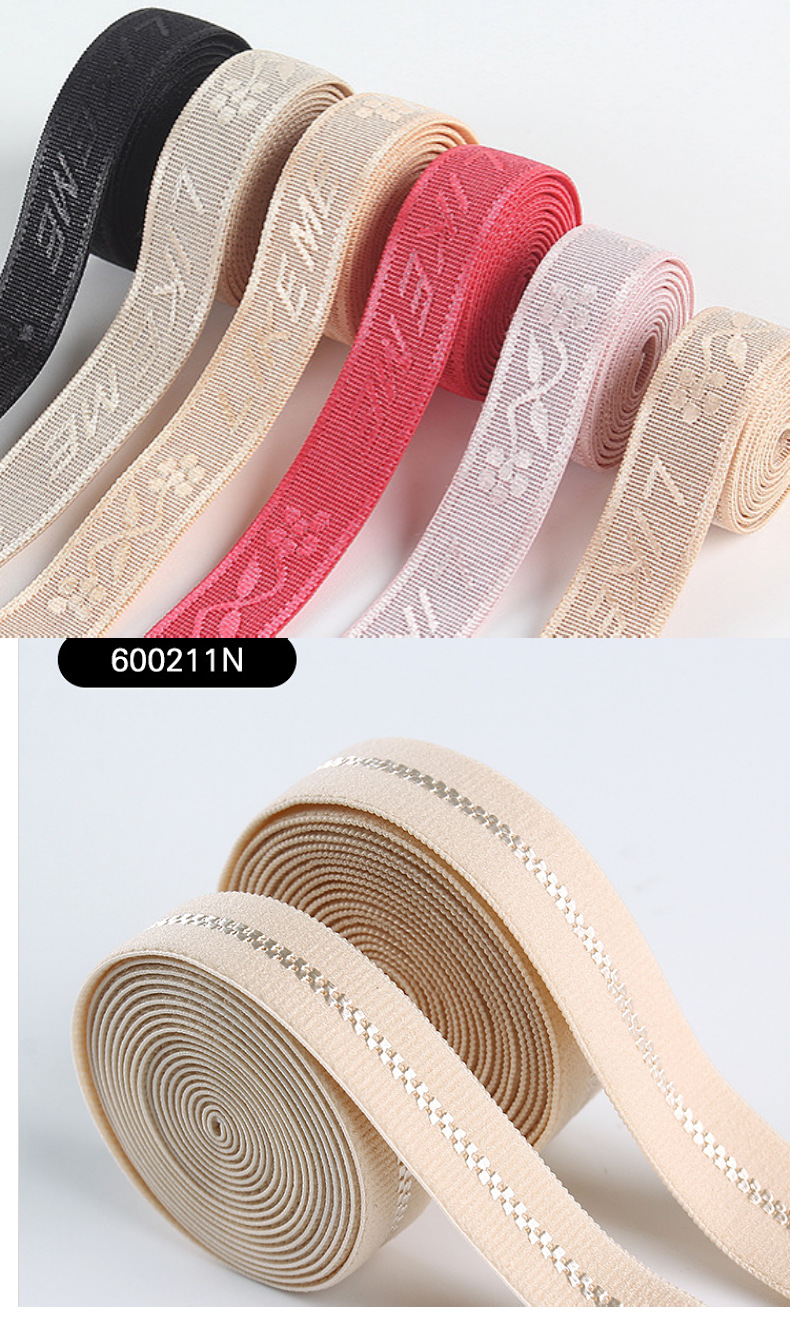 Jacquard shoulder straps, computer jacquard elastic bands, double-toothed elastic shoulder straps, elastic elastic bands, customizable woven straps pic 11