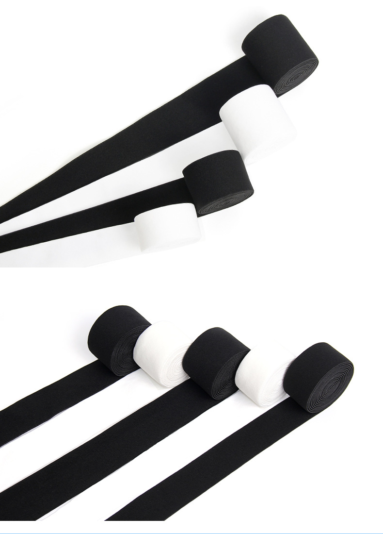 Brushed nylon thickened double-sided wool elastic band webbing, high elasticity waist, hem, headband for kids, skin-friendly and highly elastic pic 6