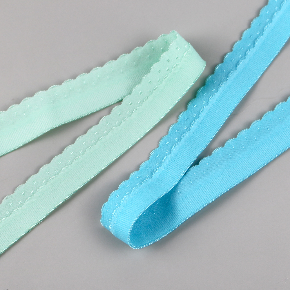 Factory direct sales: 2.0 nylon edge woven tape, twill tape, folding crown, smooth surface elastic folded elastic band pic 9