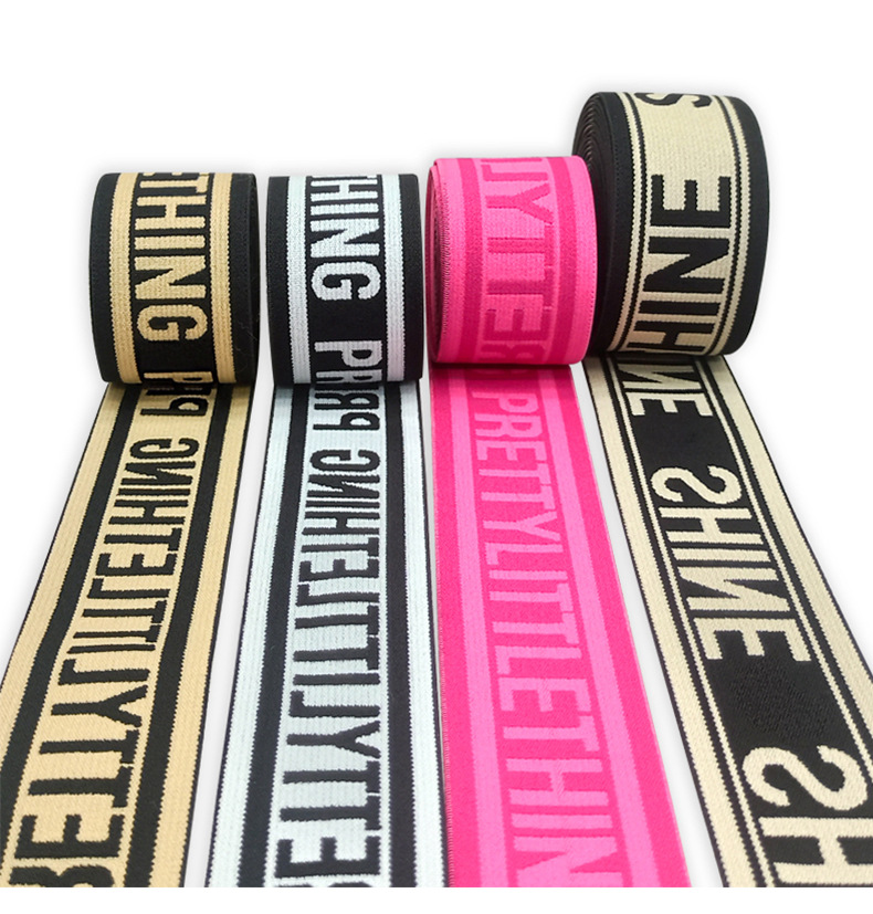 Correas jacquard personalizadas poliamida poliéster color cebolleta silicona estampada anchos de la cintura de la base correas elásticas de alta elasticidad vestido eva pic 4
