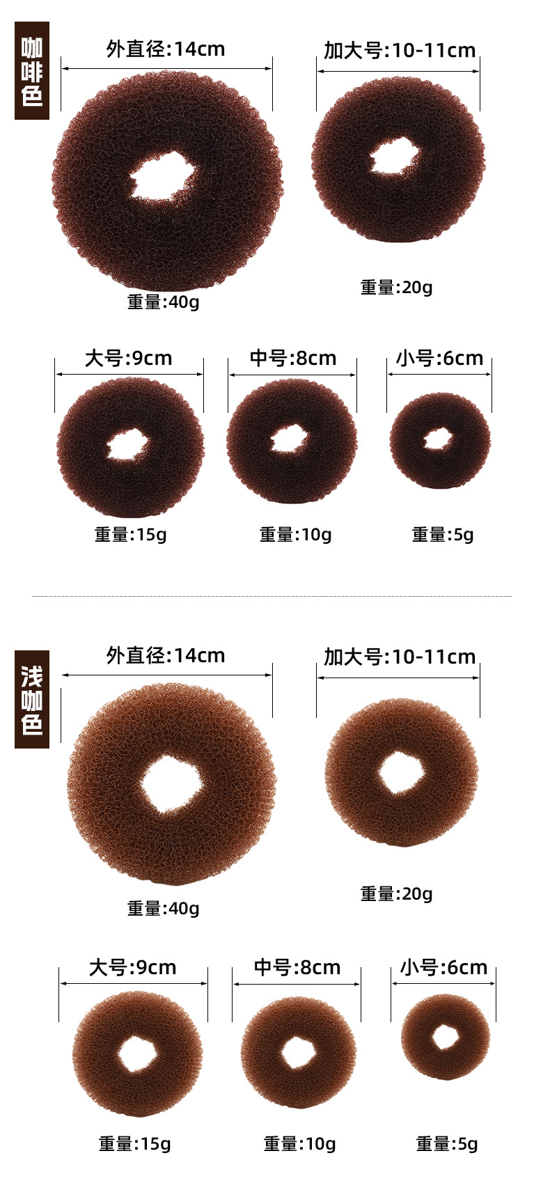 厂家现货丸子头盘发器扎头发饰韩国风甜甜圈花苞头编发器盘发工具详情7