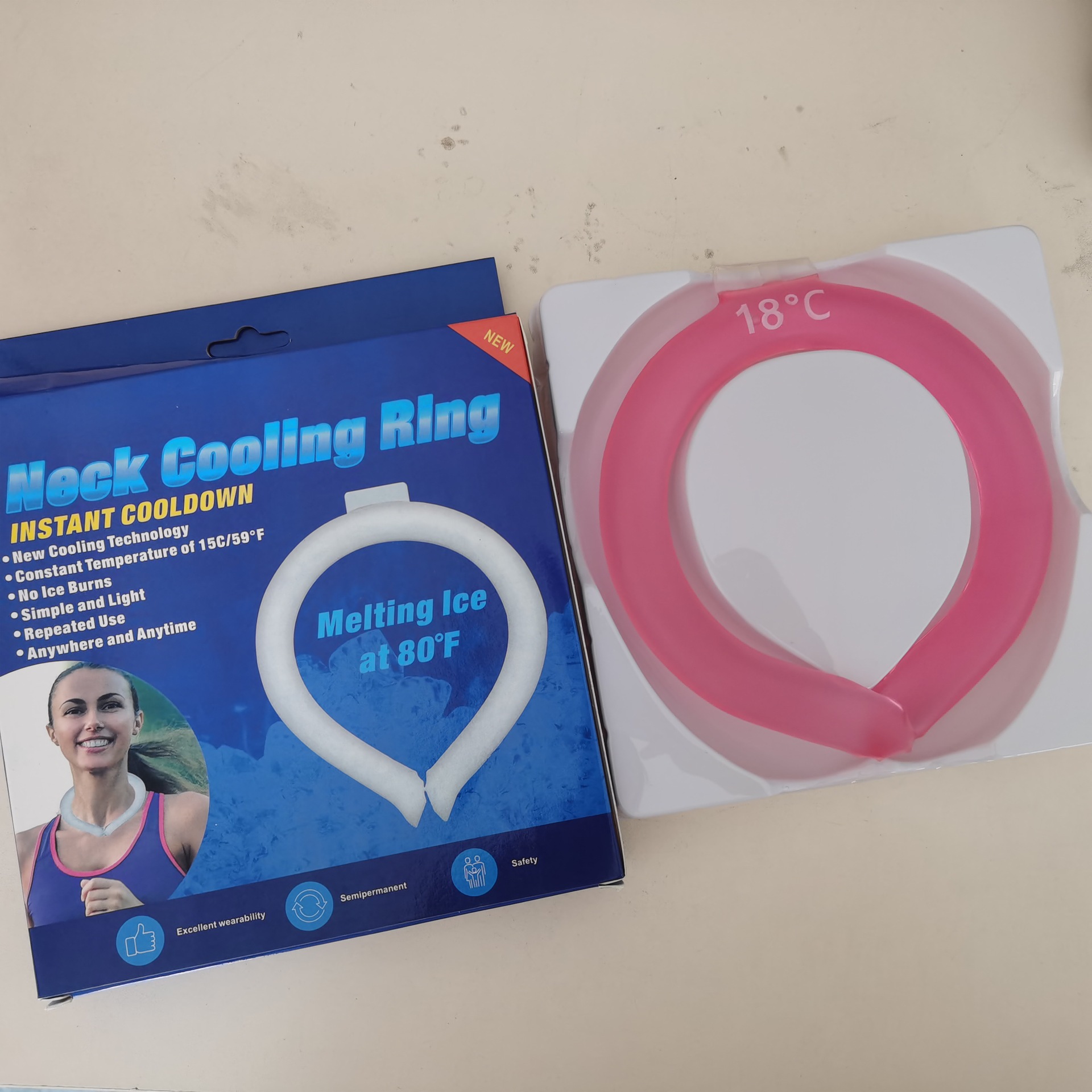 Summer ice neck scarf, ice pillow, neck ice pad, neck hanging ice ring, cool patch, cool cooling ice collar pic 23