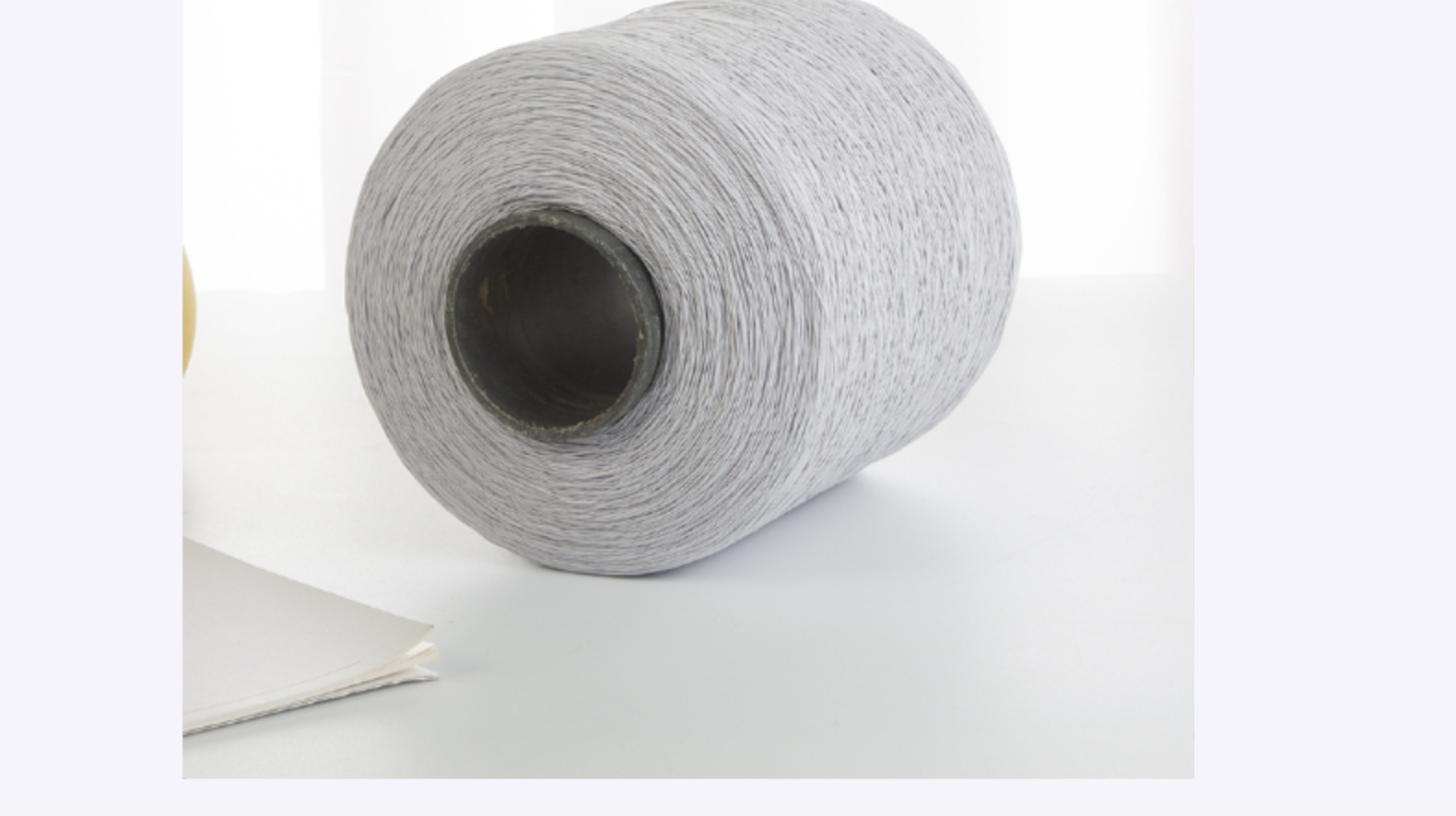 Wholesale of black and white Thai latex filament-coated polyester nylon double bag covered yarn round elastic elastic band thread pic 2