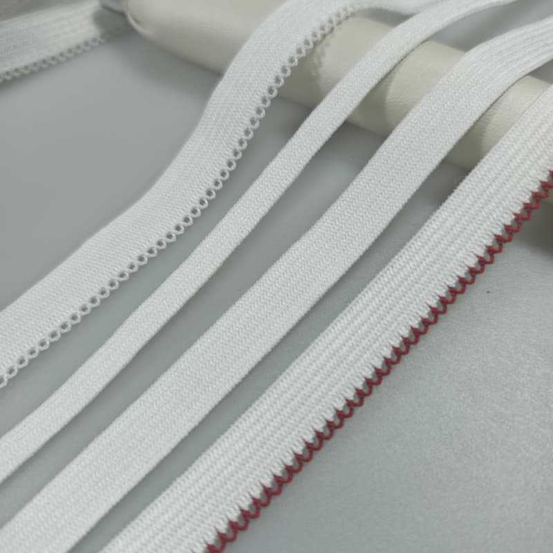 In stock: Disposable underwear webbing, elastic band, waistband, 0.6cm / 1.3cm elastic hook woven tooth band pic 9