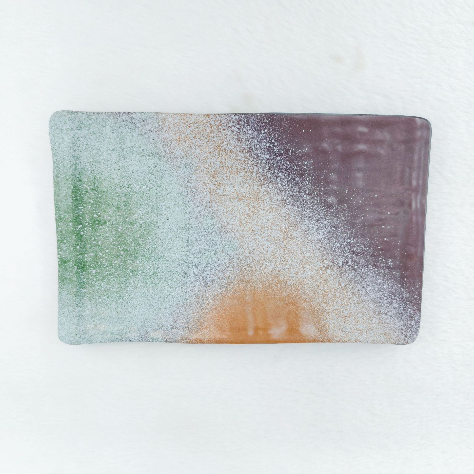 抽象艺术圆形彩绘盘水晶树香薰详情15