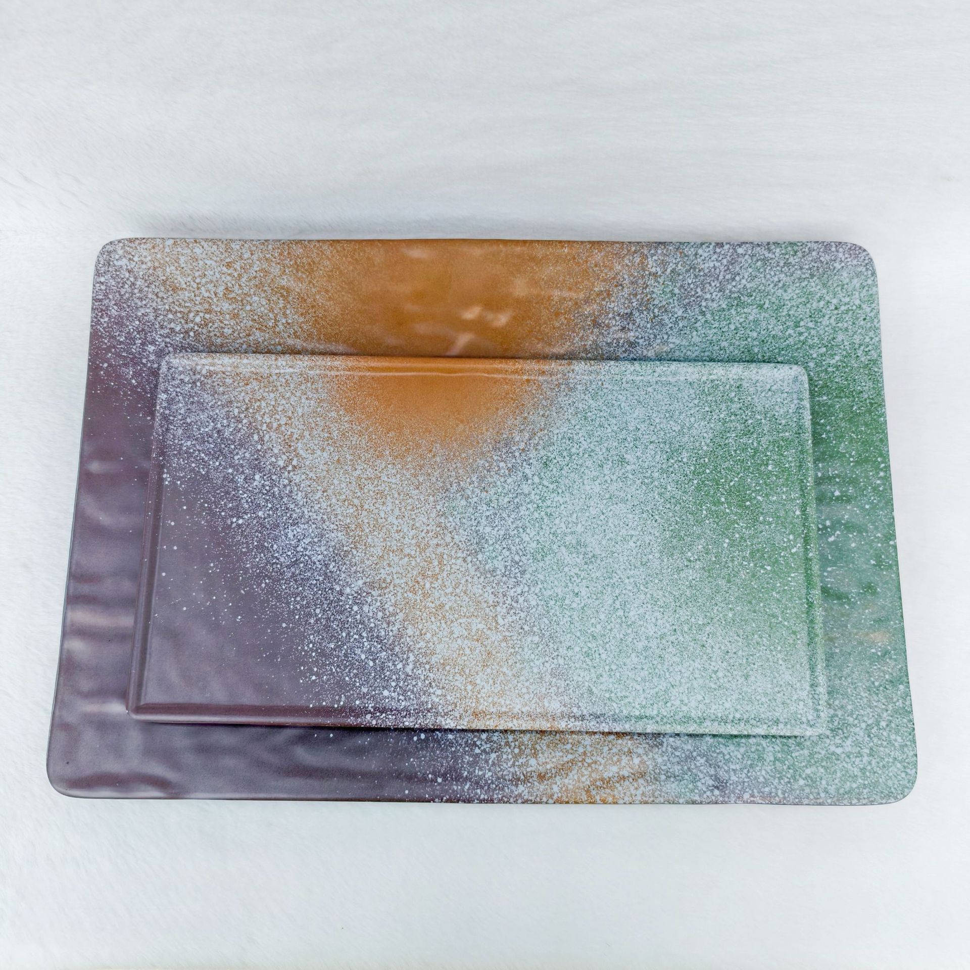 宋锦浮雕描金靠山图壁画卧室装饰画五区圆形渐变色盘详情13