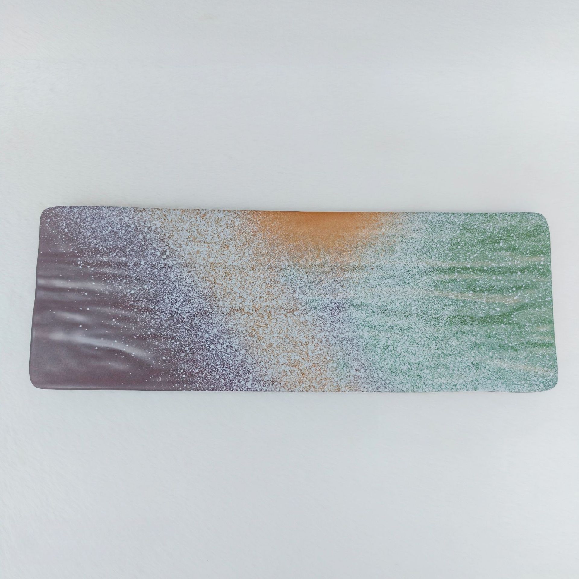 抽象艺术圆形彩绘盘水晶树香薰详情14